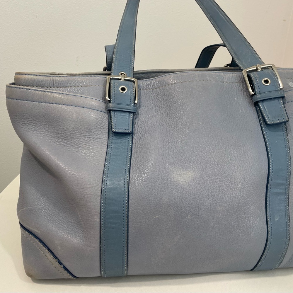 Coach Blue Leather Shoulder Bag